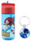 OM SUPPLIES Sonic Characters Gourde réutilisable en Tritan pour enfants 430 ml – Vacances, rentrée scolaire – Plastique sans BPA (Sonic)