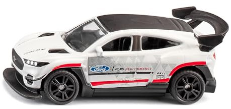 siku 1566, Ford Mustang Mach-E 1400, Spielzeug-Auto, Metall/Kunststoff, Weiß, Gummierte Reifen, Sportliche Felgen