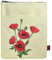 LParkin Geburtsmonat Blume Stickerei Buchhülle mit Reißverschluss, August Mohnblume Geburtsblumen Buchhülle Stoff, Geburtstag Blume Buchtasche Geschenke für Buchliebhaber