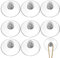 Mobestech 8Pcs Suction Cups Clear Suction Pads 41mm Plastic Sucker Holders Anti-Collision Suction Holder with Metal Screw Nut Strong Suction Cup for Window Bathroom Wall Car Shade