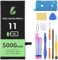 LL TRADER Batterie pour iPhone 11, 5000mAh Batterie au Lithium-ION Haute Capacité avec Tous Les Outils de Réparation