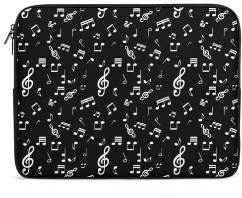 Housse Portable pour Ordinateur Portable 10, Notes complexes de Musique pour Ordinateurs Portables ou tablettes
