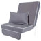 Alfresia Garden Swing Seat Cushion with Back Rest, Water Resistant Replacement Cushions for Outdoor Furniture, Luxury Style Swing Seat Cushion, Thick Luxury Foam Filling, Choice of Colours (Grey)
