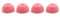 SPITBOARDS Fingerboard Bushings Duro Series 80A Pink