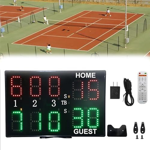 RayGenius Panneau D'Affichage éLectronique pour Le Basket-Ball, Le Tennis, Le Football, Le Snooker, Les FléChettes Et Le Cricket.,Scoreboards