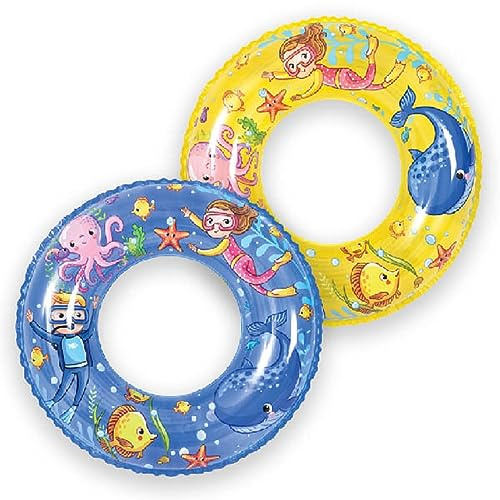 Swimming ring, 24 swim ring Sea design, fun ring for pool