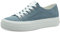 Tamaris Schnürer Damen Vegan sportlich blau,EU 38
