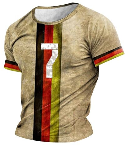 Deutschland Trikot em 2024 Original T-Shirts für Herren Kurzarm Rundhals Sommer T-Shirts Fußball Trikot Herren em 2024 Deutschland Tshirt Herren