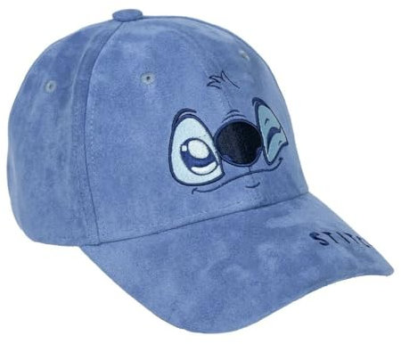 CERDÁ LIFE'S LITTLE MOMENTS Unisex Erwachsene Gebogene Schirmmütze Stitch Baseball Cap, Blau, Einheitsgröße EU