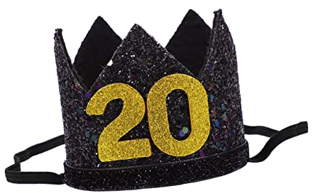 VICASKY Elegante Krone Geburtstagskrone Hut Foto-requisite Für Die 20 Geburtstagsparty Party-zubehör Hut