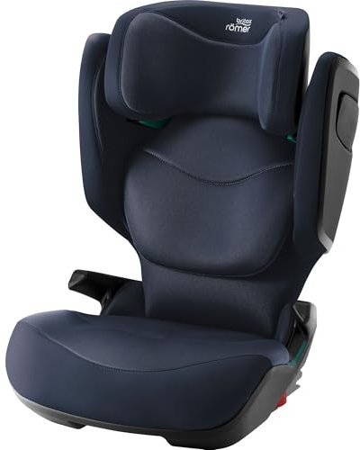 BRITAX RÖMER Kindersitz KIDFIX PRO M, für Kinder von 100-150 cm (i-Size) mit und ohne ISOFIX, 3,5-12 Jahre, Night Blue | Style