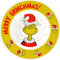 United Labels Grinch - Piatto natalizio da 26,5 cm, in ceramica, motivo: Merry Grinchmas