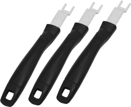 IWOWHERO 3pièces Pince à Barbecue INOX Résistante Chaleur Outil Multifonction pour Soulever Et Plaque De Cuisson Accessoire Pratique pour Maison Et Restaurant