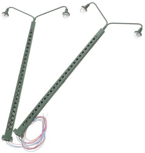 AUTSUPPL 2stücke Miniatur Eisenbahn Lichtmodell Grün Realistische Sandtisch Led Modelleisenbahn Beleuchtung Kompakt Installieren Mikro Landschaftslicht Für Mini Haus Dekor Maßstab