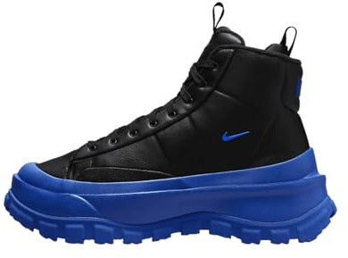 Nike Women's Blazer Roam Mid Winterized Sneaker, Black/Racer Blue, 6 UK