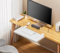 Desktop Extender Tray, 20/30*40/60/80/100/120cm Ergonomic Desk Extension Tray, Punch-free Clip-on Desk Extension Rack, Keyboard Drawer Tray, Computer Elbow Arm Support for Home Office(White,20*80cm)
