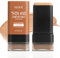2-in-1 Natürliches Foundation Stick Radiergummi Mit Foundation Pinsel 20 G Multifunktionaler Foundation Stick Mattes Creme-Foundation Tragbares Leichter Ebenmäßiger Hautton Geeignet Für Alle Hauttypen
