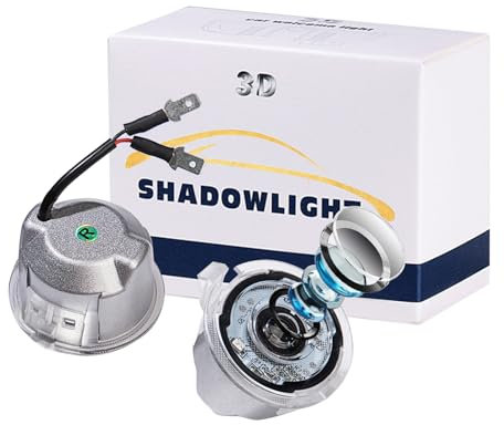 2Pcs LED Car Side Mirror Puddle Light Logo Projector Welcome Light Compatible with Ford Edge/Explorer/F150/Ranger/Taurus/Fusion