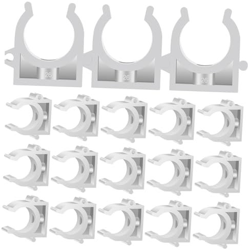 Angoily Wasserklemmen-befestigungswerkzeug 25 Stück Klemmhalterungen Clips Stark Und Stabil Für Fußbodenheizungs-eisenrohre Einfache Montage