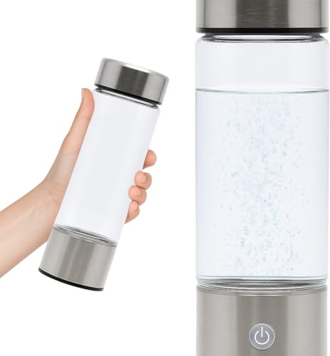 Flow Essence Hydrogen Water Bottle – Portable Molecular Hydrogen Generator with USB Charger – Wellness Hydration Solution for Home, Office & Travel