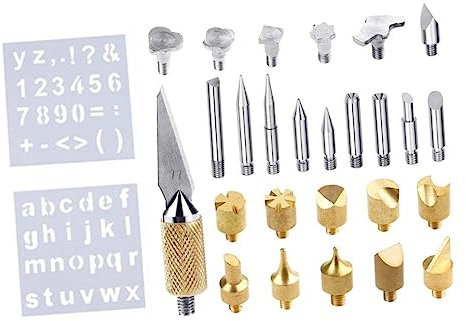 Tofficu 28stücke Teiliges Brennspitzen-set Lötspitzen-set Für Holzbrennen Kreativset Mit Zubehörteilen Für Könnerstufen