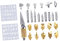 Tofficu 28Stücke Teiliges Holzbrenner Set Für Brandmalerei Lötspitzen Holzverbrennung Gravurwerkzeuge Pyrographie Und Stempel Für Holz Und Bastelprojekte
