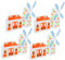 TOYANDONA Lot De 4 Maisons De Moulin À Vent Miniatures en Plastique