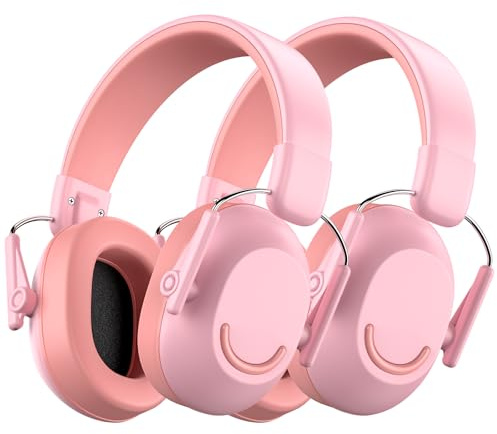Link Dream Gehörschutz Kinder, Lärmschutz Kopfhörer Kinder SNR 30dB für von 3-16 Jahren, Kapselgehörschutz Ohrenschützer mit Ohrenschützer Verstellbare für Autismus, Reisen, Lernen