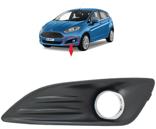 BIAREN Paraurti anteriore inferiore griglia fendinebbia copertura cromata sinistra per Ford Fiesta Mk7 (2013-2016) Facelift 1820622 C1BB15A299AA 1840419 C1BB15A299AB