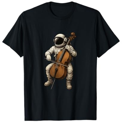 Astronaut spielt Cello, Cellisten-Geschenk, lustiges Cello T-Shirt