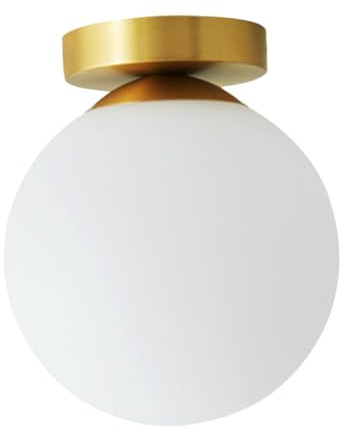 Baluue LED Deckenleuchte mit G9-sockel, Modern Minimalistisch, Rund | Eisen und Glas, ohne Leuchtmittel, für Wohn und Arbeitsräume, Antirust, Augenschonend