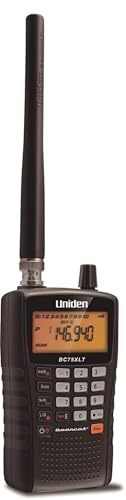Uniden Bearcat UBC-125XLT Ricevitore scanner portatile a banda larga (25-960 MHz) - Scanner radio con 500 canali, speciale banda aerea AM/FM, ricarica USB e accessori inclusi