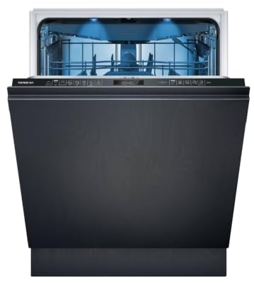 Siemens iQ500 Smarter Vollintegrierter Geschirrspüler 60 cm SN65EX16CE | Made in Germany, AutoOpen dry Türöffnung, Blaue emotionLight Beleuchtung, TimeLight Boden-Projektion