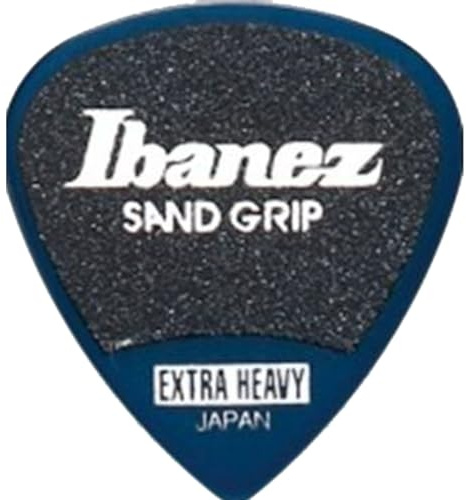IBANEZ Grip Wizard Series Sand Grip Flat Pick - blau 6 Stück (PPA16XSG-DB)