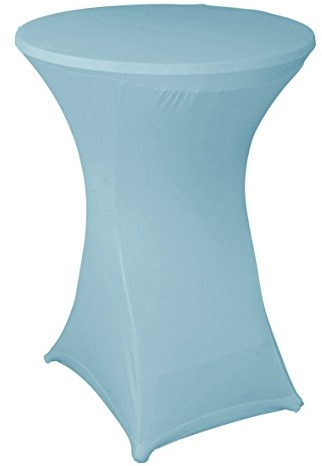 Ribelli® Stehtisch Husse Saragossa Stretch Stehtischüberzug Tischüberzug für Bistrotisch - für Stehtische Ø 80-85 cm - vers. Farben (Türkis)