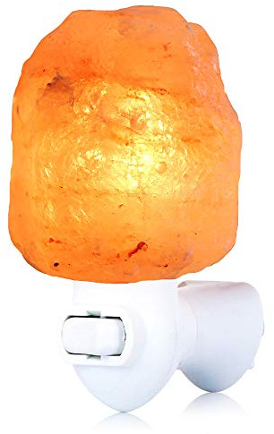 pursalt Himalayan Salt Lamp Night Light Plug-in, Pink Crystal Rock, 1-Pack