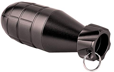 edcfans Waterproof Pill Container, Keychain Pill Case with Emergency Glass Breaker, Pill Fob/Match Holder Accessory Carrier, EDC Gadgets Storage Dry Box for Travel, Outdoor Survival Camping Hiking
