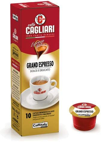 100 Capsule Caffitaly System Caffe' Cagliari Grand Espresso
