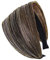 axy Breiter Haarreif mit Glitzerfäden Wunderschön Damen Stirnband Haarschmuck Haarreifen Hairband HR31 (Gold, Extra Breit)