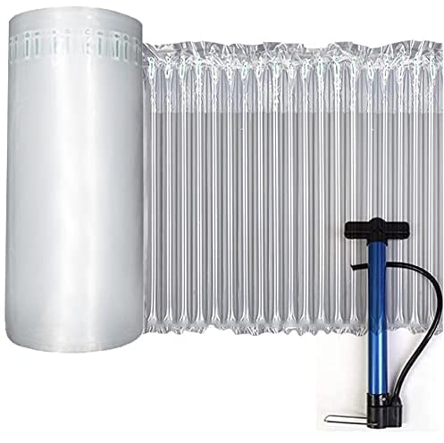 ProtectaBubble 300mm x 45m Inflatable Air Column Bubble Wrap - Essential for Moving, Packing & Shipping, Free Pump