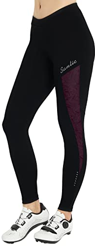 Santic Fahrradhose Damen Gepolstert Lang Radhose Damen Lang Radle rhose Damen Gepolstert Violett L