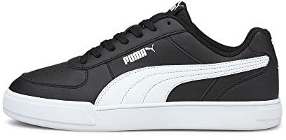 PUMA Unisex Caven Sneakers,Sports Shoes, Black-White-White, 40.5 EU