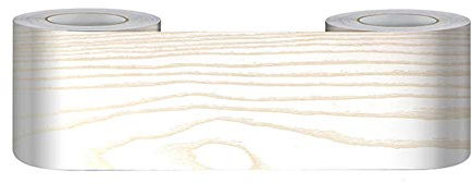 Frise Murale Autocollant Papier Peint Imperméable en PVC - Plinthe de Cuisine et Salle de Bain - Décor Mural Bois de Santal Doré 20cm X 500cm