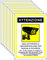 Cartello area videosorvegliata - Cartelli videosorveglianza per negozio e proprietà privata con avviso GDPR - plastica 20x15 cm (10 Pezzi)