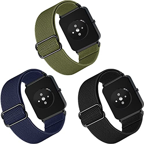 Songsier Armband Kompatibel mit Xiaomi Amazfit GTS, 20mm Verstellbares, Elastisches Nylon Ersatz Uhr Armband für Amazfit GTR 42mm/Amazfit GTS 2/GTS 2e /GTS 2 Mini/Amazfit Bip/Amazfit Bip Lite