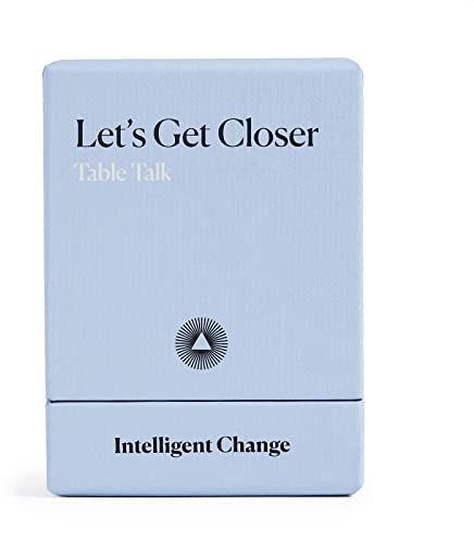 Intelligent Change Let's Get Closer: Table Talk Edition (52 Prompt Karten) - Dinner Party Gesprächsstarter - Frage- und Antwortspiel für Freunde, Familie, Paare - Lustiges Kartenspiel für Erwachsene