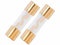 AGU Sicherungen 50A 2Stück Glasrohr Gold Überzogen Auto Power Schutz Linie Tube Audio Power