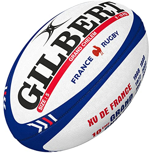 Gilbert Ballon de Rugby - XV de France - Equipe de France de Rugby - Collection Officielle, taille 5