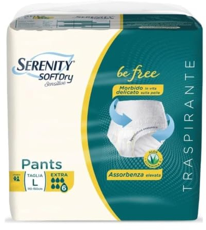 Serenity Pants Sd Sensitive Be Free Extra L 12 Pezzi