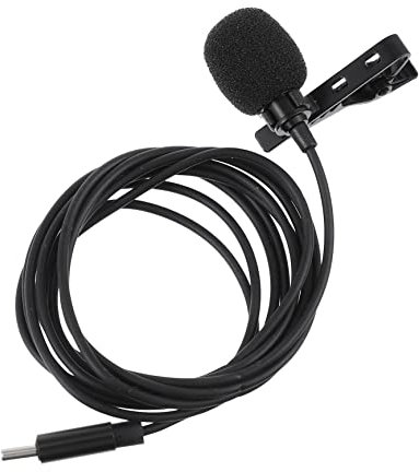 KOMBIUDA for Phone Lapel Mic Lavalier Lapel Clip Omnidirectional Pickup
